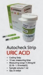 Strip Autocheck Asam Urat isi 25