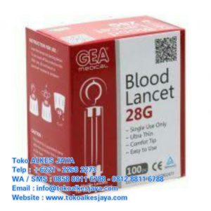 Lancet GEA ( Jarum Test Darah ) isi 100